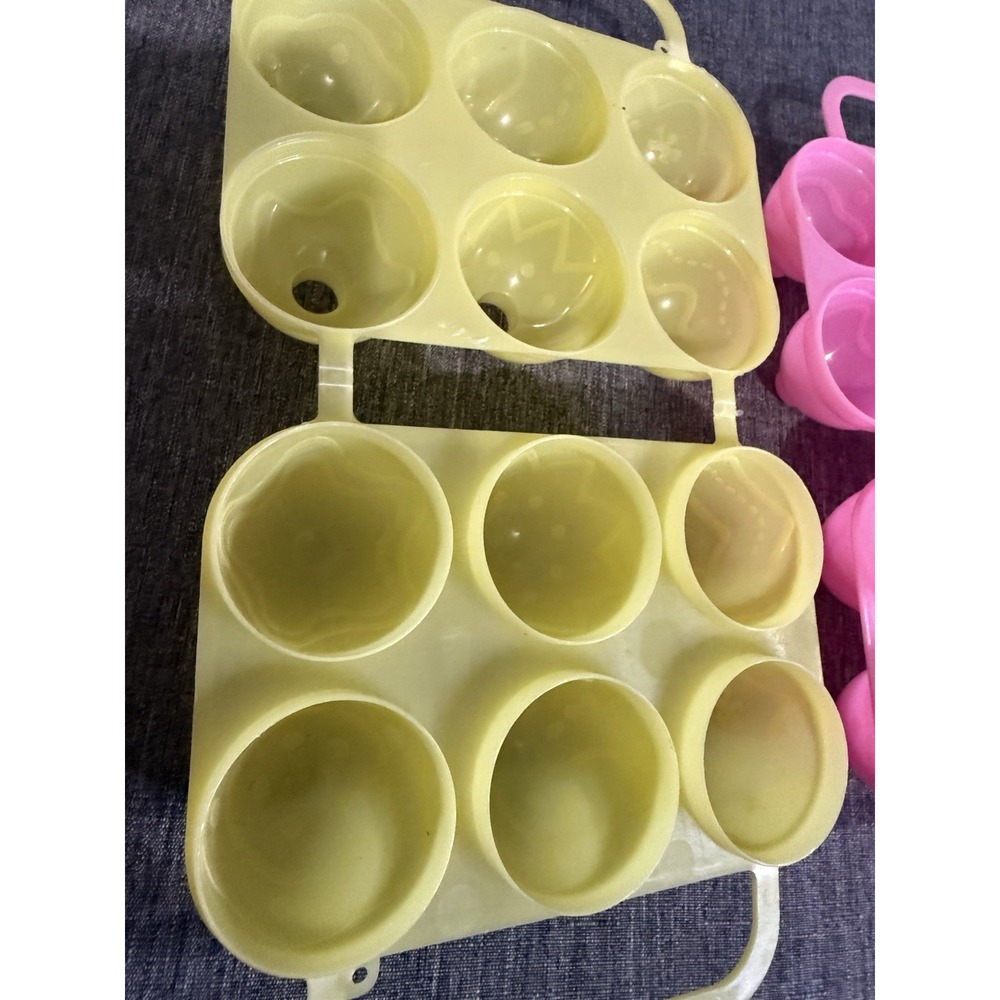JELL-O Happy Holidays Plastic Jello Mold Lot Bunny Santa Snowman + 6-Hole Tray - Picture 5 of 8